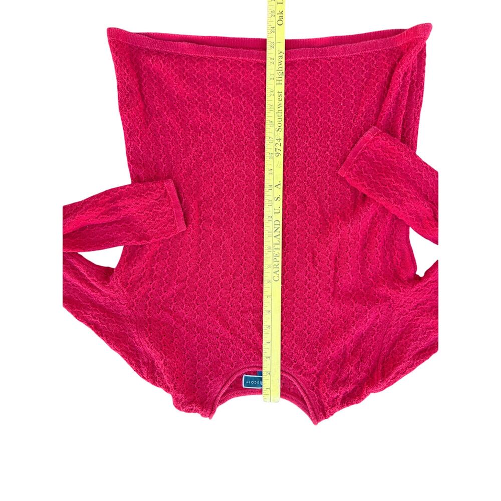 ❤️ Vintage Karen Scott Vintage Knit Pullover Sweater – Red – Women’s M - Picture 3 of 5
